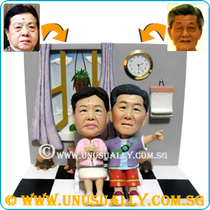 Custom 3D Home Sweet Home Sweet Lovely Couple Figurines